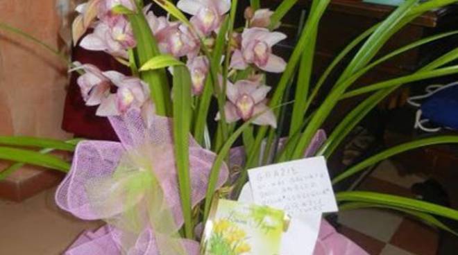 Avezzano: cittadini ringraziano sindaco con un'orchidea