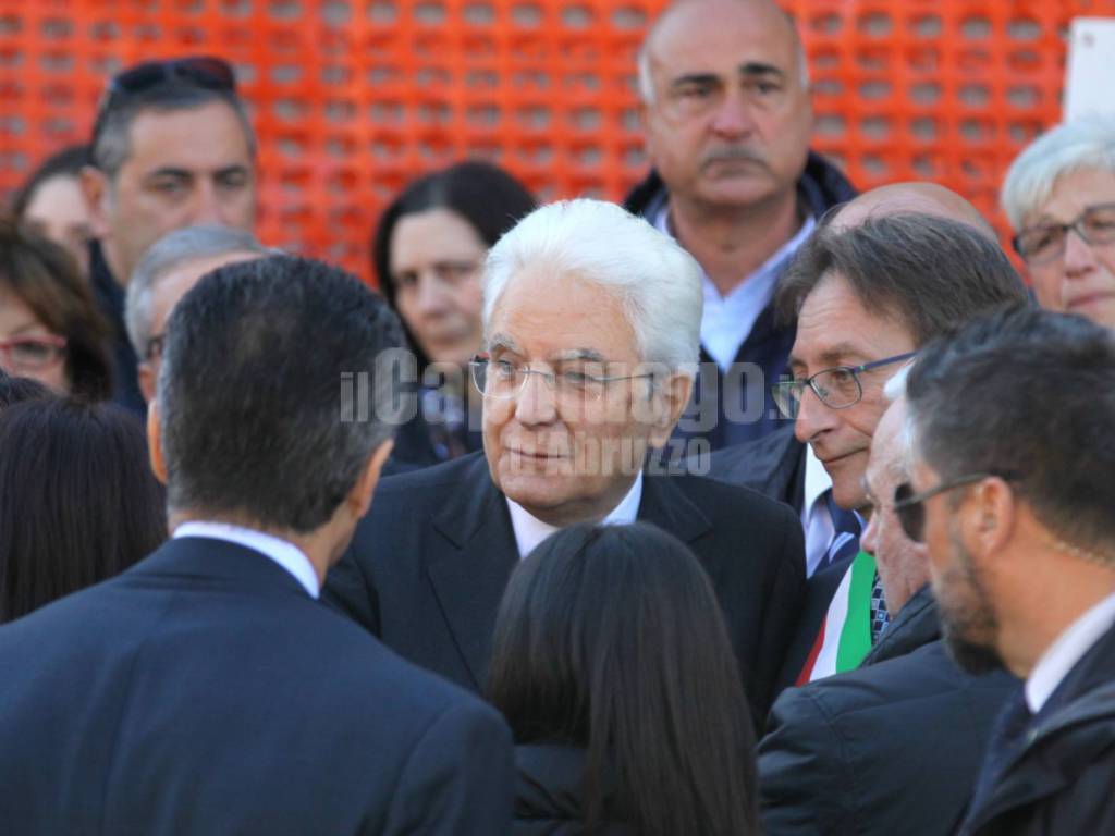 Mattarella a L'Aquila - Visita alla Casa dello Studente