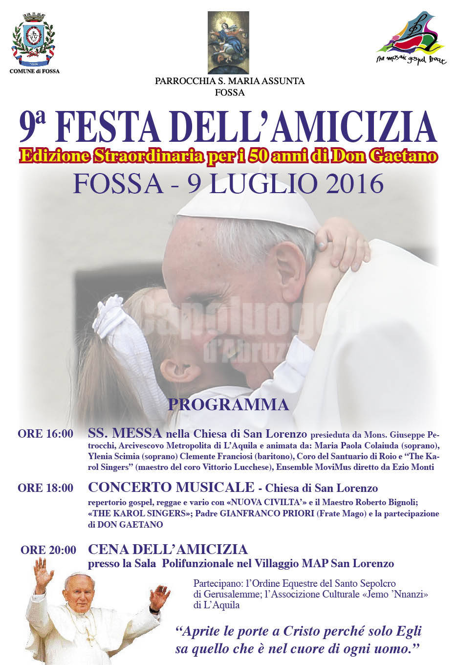 festa dell'amicizia, 