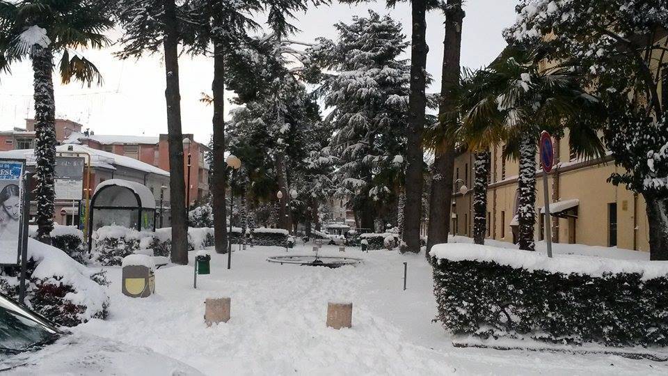 Sulmona ricoperta dalla neve