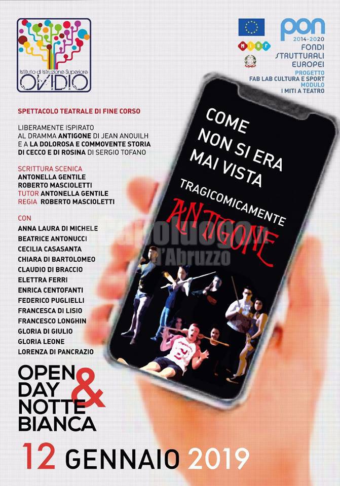 Tragicomicamente Antigone, Open Day Liceo Classico Ovidio