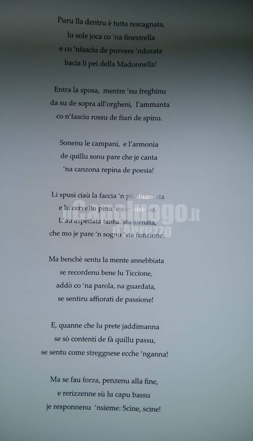 sposa pojana poesie paolo de angelis