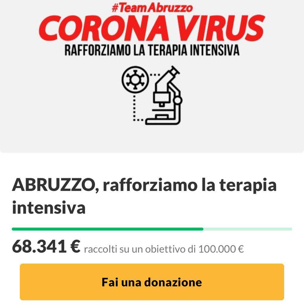 coronavirus raccolta fondi