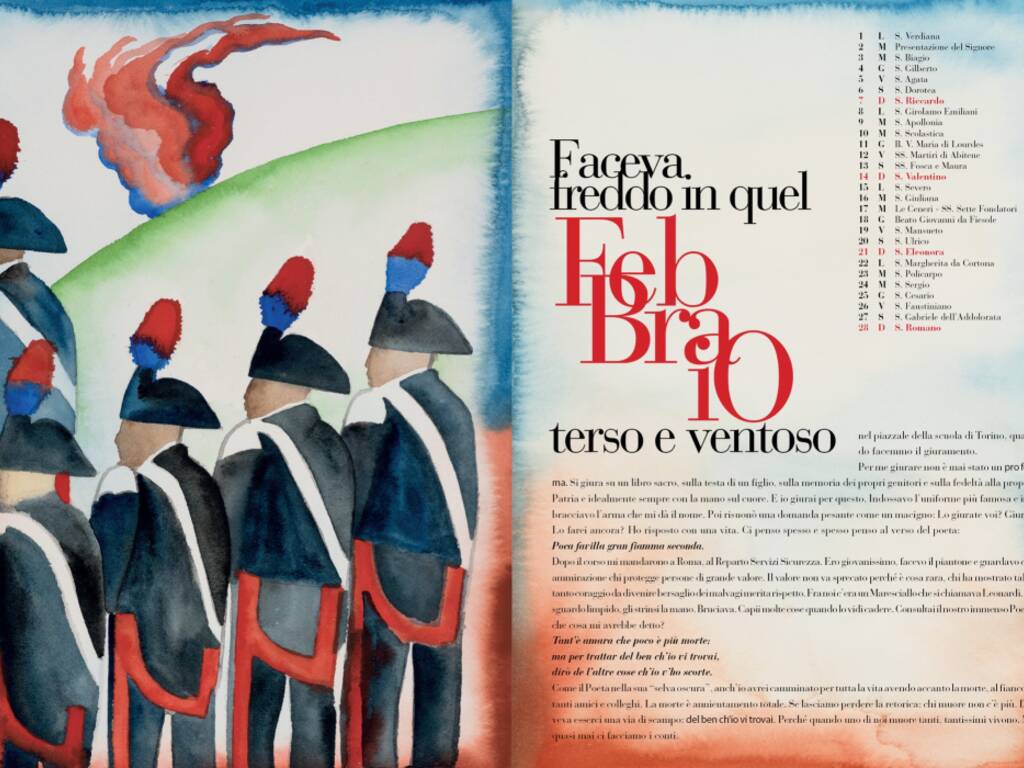 Il calendario 2024 che celebra i gesti eroici dei carabinieri - La