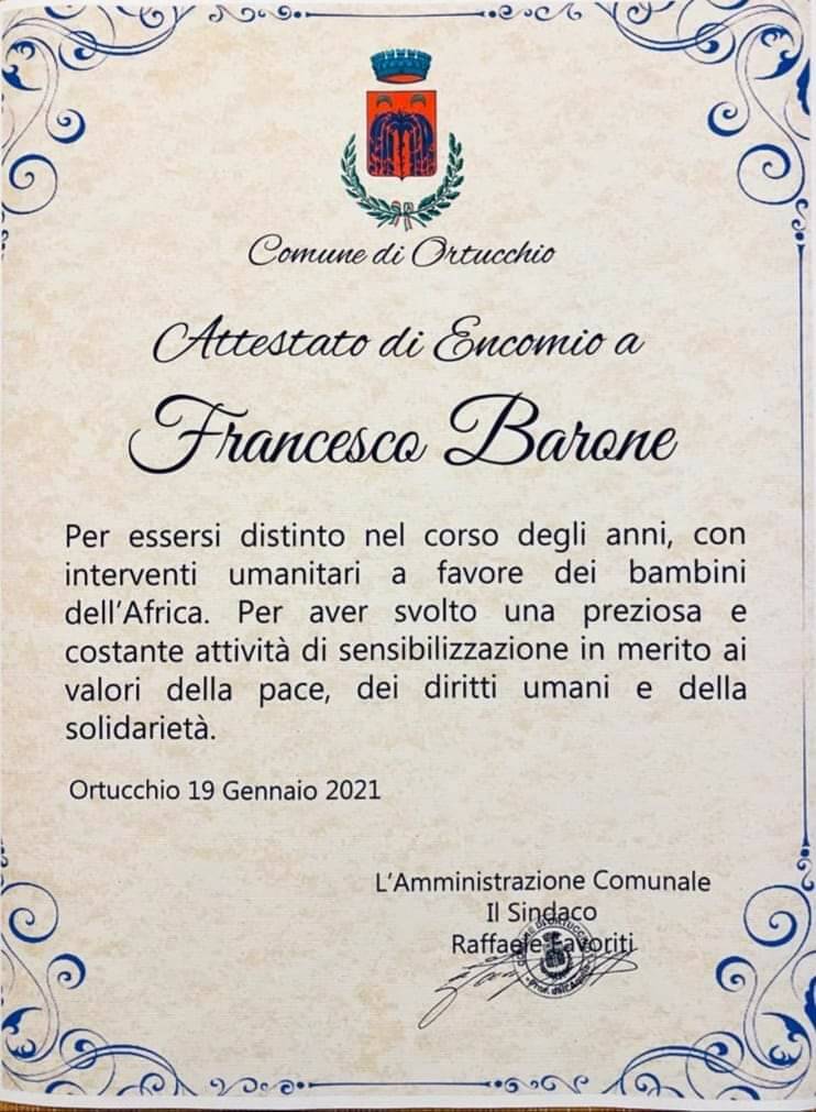 encomio comune ortucchio Francesco Barone