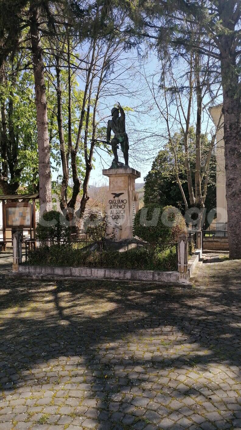 gagliano aterno monumento ai caduti