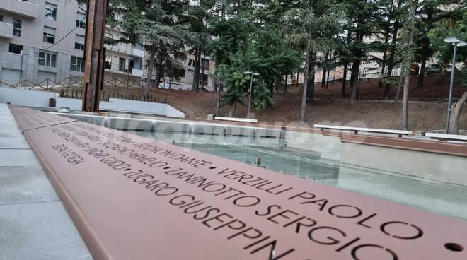 parco della memoria piazzale paoli inaugurazione obelisco