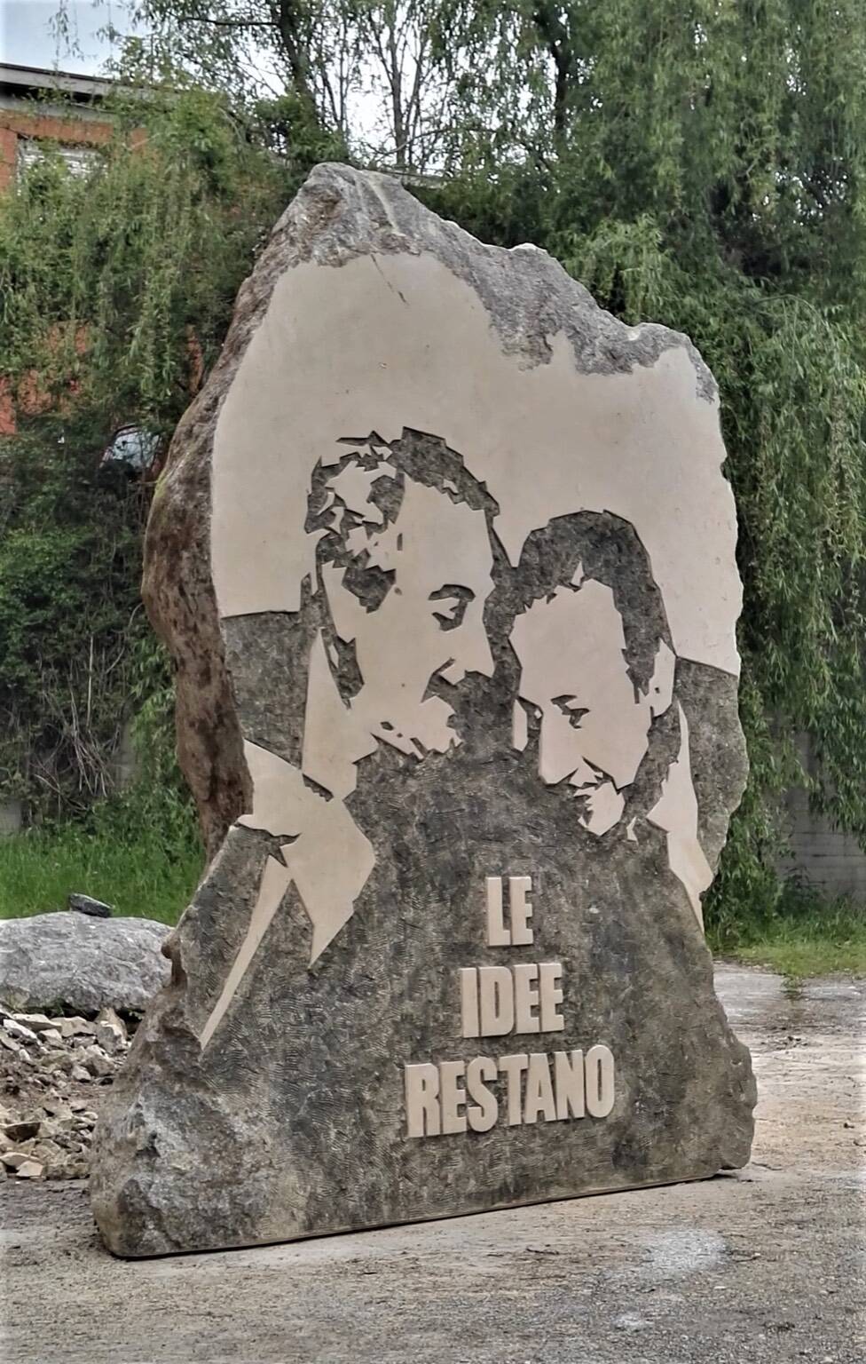 scultura falcone e borsellino Valentino Giampaoli