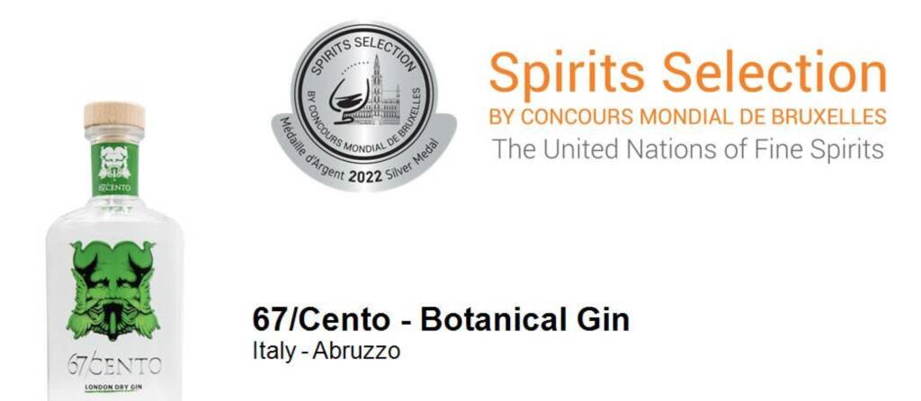 67/cento botanical gin