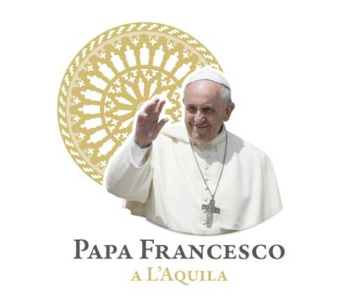 logo papa francesco l'aquila