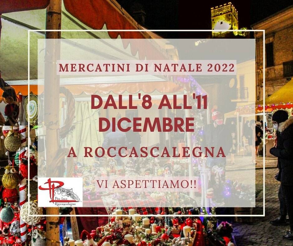 mercatini di natale 2022 Roccascalegna