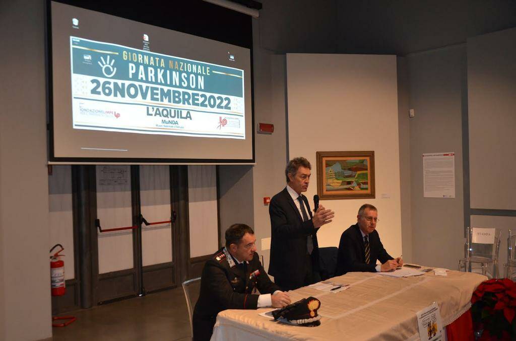 parkinson asl1 l'aquila insieme ai carabinieri