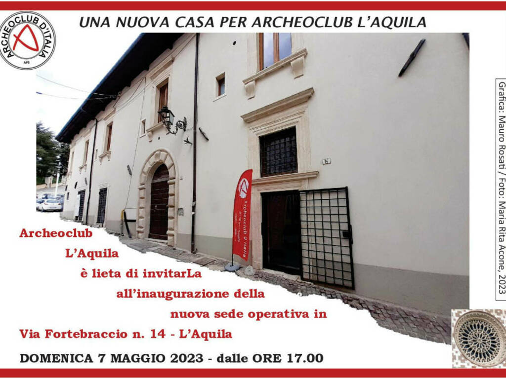 archeoclub l'aquila nuova sede via fortebraccio