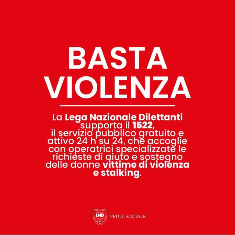 LND Abruzzo contro violenza sulle donne